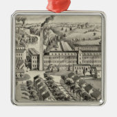 木びきの毛織の製造所 メタルオーナメント (正面)