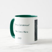 木びき台および雌ジカのシカの絵画 マグカップ (正面左)