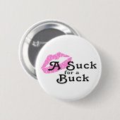 木びき台のために吸って下さい 缶バッジ (正面&裏面)