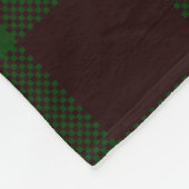 木びき台のシカが付いている樵の格子縞のフリースブランケット フリースブランケット (角)