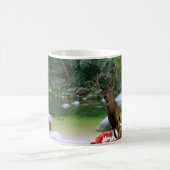 木びき台のシカ コーヒーマグカップ (中央)