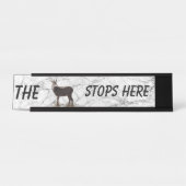 木びき台はここにストップ デスクネームプレート (正面)