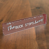 木びき台はここにストップ! デスクネームプレート (側面)