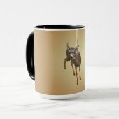 木びき台はここにストップ マグカップ (正面左)