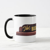 木びき台はここにストップ! -マグ マグカップ (左)