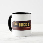 木びき台はここにストップ! -マグ マグカップ (正面左)