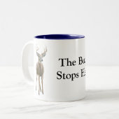 木びき台はマグをここにストップ ツートーンマグカップ (正面左)