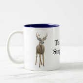 木びき台はマグをここにストップ ツートーンマグカップ (左)