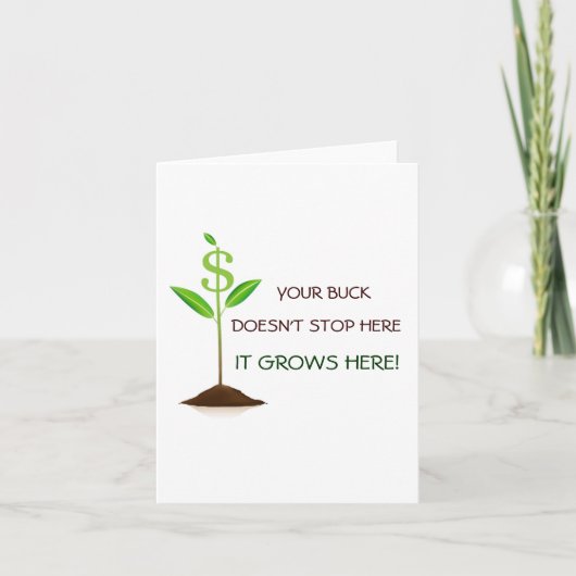 木びき台はNotecardをここにストップ カード (正面)