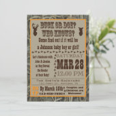 木びき台または雌ジカの性は招待状を明らかにします 招待状 (スタンド正面)