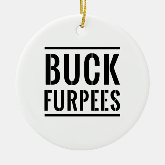 木びき台Furpees セラミックオーナメント (正面)