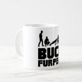 木びき台Furpees -- Burpeesのフィットネス コーヒーマグカップ (正面左)