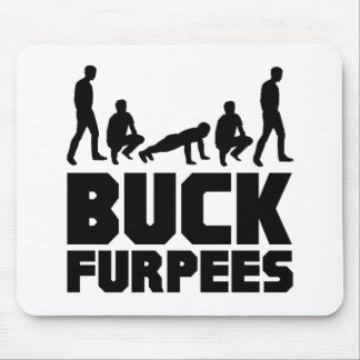 木びき台Furpees -- Burpeesのフィットネス マウスパッド