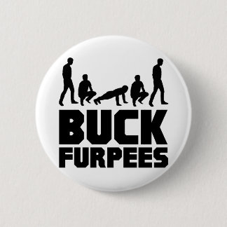 木びき台Furpees -- Burpeesのフィットネス 缶バッジ