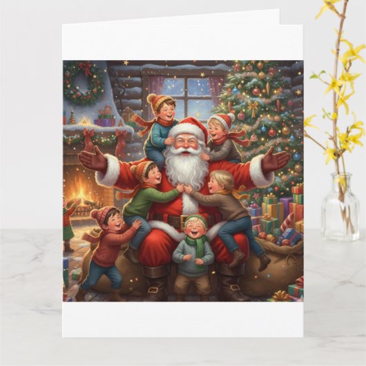 木もとでの喜びのささやき カード (黄色い花)