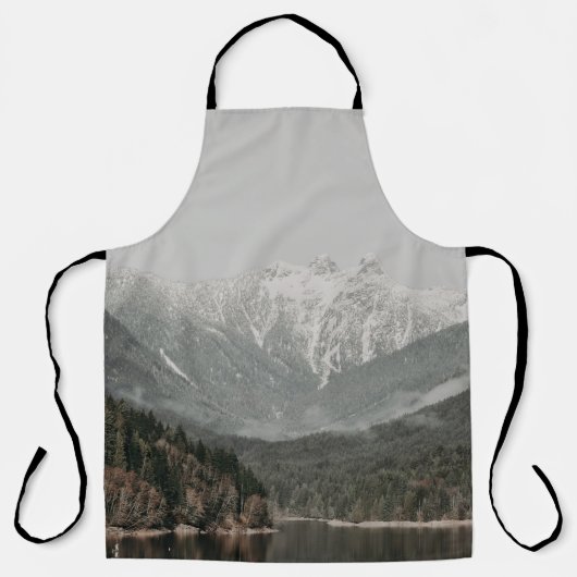 木や山の風景 エプロン (正面)