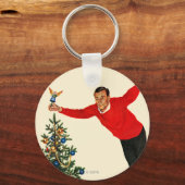 木をトッピング キーホルダー (正面)