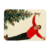 木をトッピング マグネット (横)