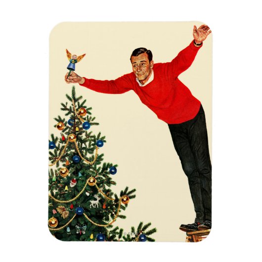 木をトッピング マグネット (縦)