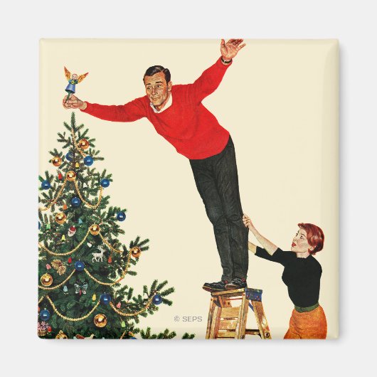 木をトッピング マグネット (正面)