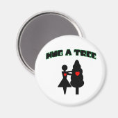 木をハグする(ハート付き) マグネット (正面/裏面)