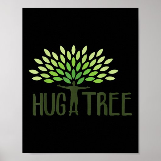 木をハグ – Tree Hugger, Earth Day Love Earth Gif ポスター (正面)