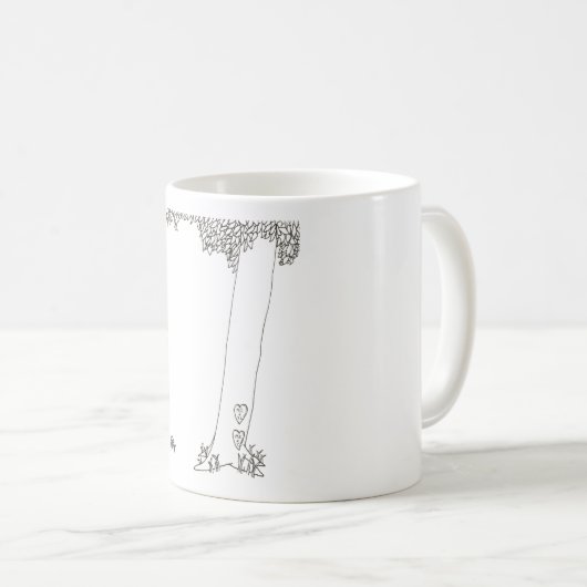 木を与えること コーヒーマグカップ (正面右)