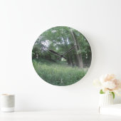 木を傾ける ラージ壁時計 (ホーム)