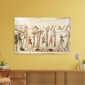 木を切り倒して船を造る キャンバスプリント (インサイチュ (リビング))