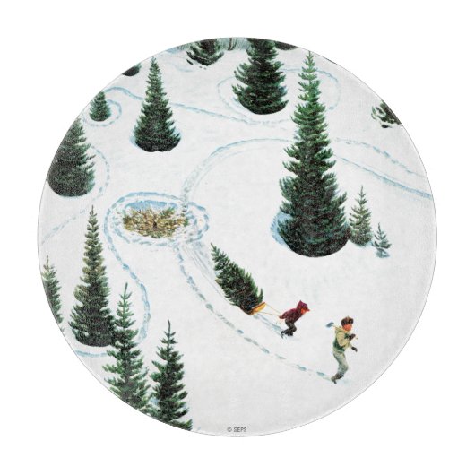 木を切り倒す カッティングボード (正面)