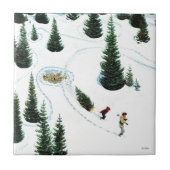 木を切り倒す タイル (正面)