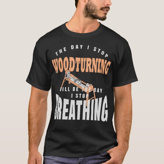 木を削ることをやめる日は、息をするのをやめる日 Tシャツ (正面)