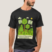 木を守ろう - かわいい環境保護カルーン Tシャツ (正面)