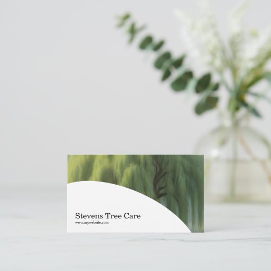 木を愛し、木を愛する 名刺 (スタンド正面)