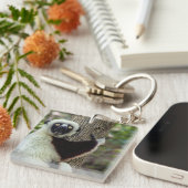 木を抱き締めるキツネ キーホルダー (正面右)