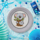 木を抱くカオラクマ ペーパープレート (パーティー)