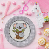 木を抱くカオラクマ ペーパープレート (パーティー)