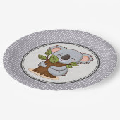 木を抱くカオラクマ ペーパープレート (アングル)