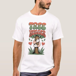 木を抱く人 - 楽しいエコフレンドリーな自然愛好家 Tシャツ