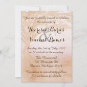 木を持つシンプルで素朴な結婚式招待状 招待状 (正面)