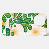 木を描いた芸術的緑と金ゴールド Case-Mate iPhoneケース (裏面 (横))