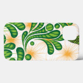 木を描いた芸術的緑と金ゴールド Case-Mate iPhoneケース (裏面 (横))