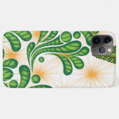 木を描いた芸術的緑と金ゴールド Case-Mate iPhoneケース (裏面(横))