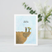 木を救え ポストカード、風刺 ポストカード (スタンド正面)