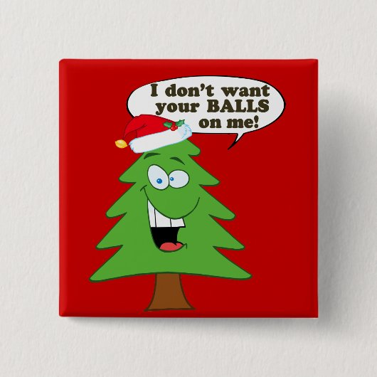 木を救って下さい 缶バッジ (正面)