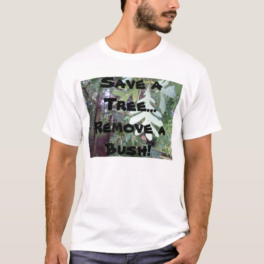 木を救って下さい Tシャツ (正面)