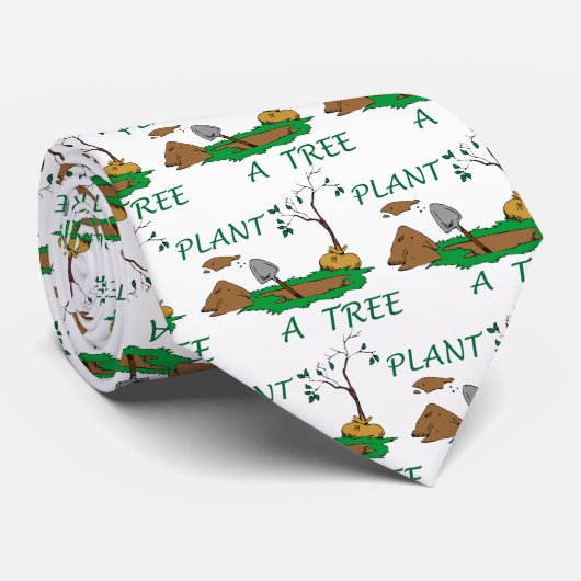 木を植えて下さい ネクタイ (ロール)