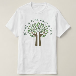 木を植えて下さい Tシャツ
