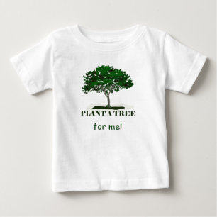 木を植えて自分の乳児T ベビーTシャツ