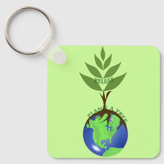 木を植えよう ReLeaf キーホルダー (正面)